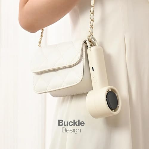 MOVEX Mini Turbo Handheld Fan 3-Khaki - Portable USB Cooling Fan