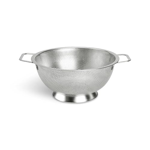 3-Quart Stainless Steel Colander for Quick Food Straining