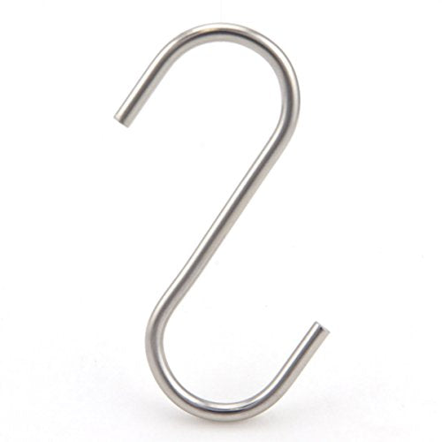 NXG 30 Pack 2.5 Inch Stainless Steel S Hooks for Hanging