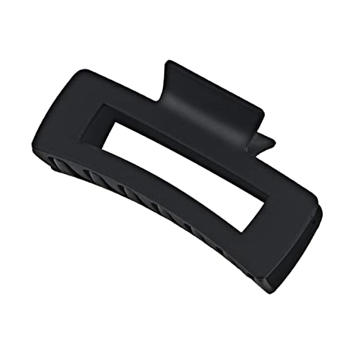 MAORULU Large Hair Claw Clip for Thick Hair - Matte Black Jaw Clip