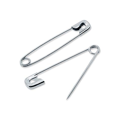 Dritz Safety Pins - 200 Pack, Size 2 Nickel-Plated Steel
