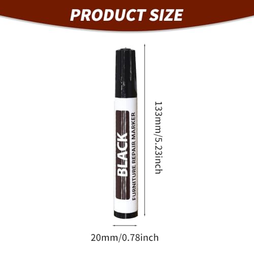 Black Furniture Repair Marker - Wood Stain & Scratch Fix Pen