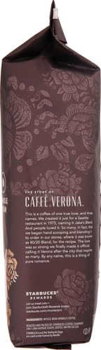 Starbucks Whole Bean Coffee - Dark Roast Caffè Verona | 100% Arabica, 18 oz (Pack of 2)