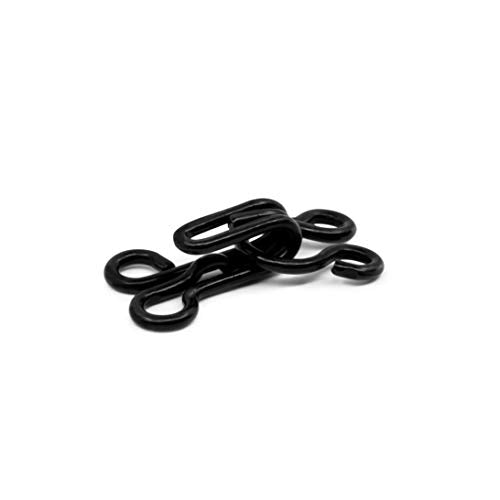 Dritz Hook and Eye Closures, Size 3, Black, 14 Count
