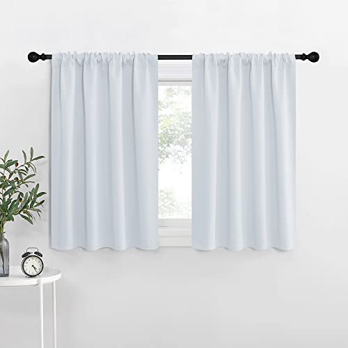 NICETOWN Greyish White Thermal Insulated Curtain Panels - 42" x 30" (Pack of 2)