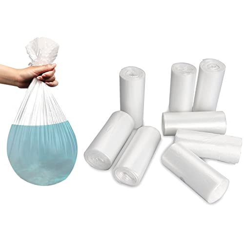 240-Pack Clear Mini Trash Bags for 0.5 Gallon Bins - Durable & Leak-Resistant