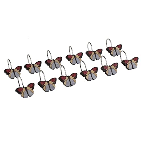 SKL Home Words of Faith Shower Curtain Hooks, 12-Pack Decorative Rings