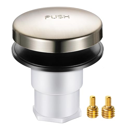 Tip Toe Bath Drain Replacement Kit - Nickel Plated, 5/16 or 3/8