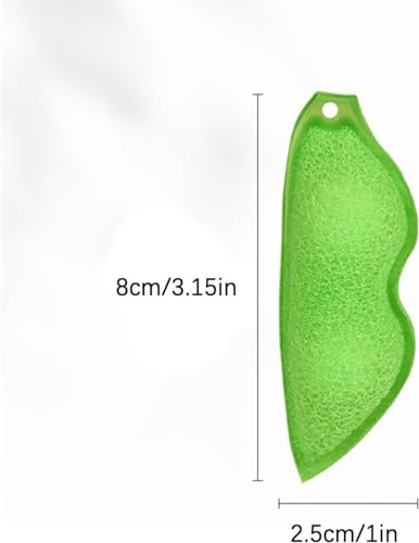 Sluswallow Multipurpose Bean-Shaped Bottle Cleaning Sponges - 3 Pack, Heat Resistant & Reusable