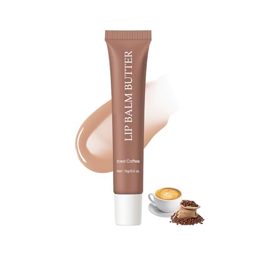 Sokgo Glossy Butter Lip Balm - Hydrating Tinted Lip Gloss in Iced Coffee