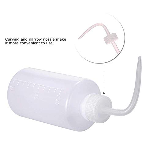 500ml Tattoo Wash Bottle Set - 2 Pack Squeeze Bottles, White