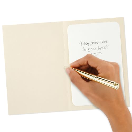Hallmark Signature Sympathy Card with Angel Feathers