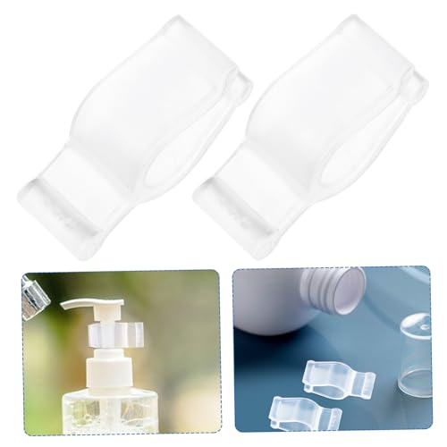 CAXUSD 30-Pack Leakproof Pump Bottle Clip Locks for Lotion and Shampoo