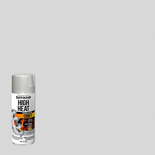 Rust-Oleum Automotive High Heat Spray Paint, Flat Aluminum, 12 oz