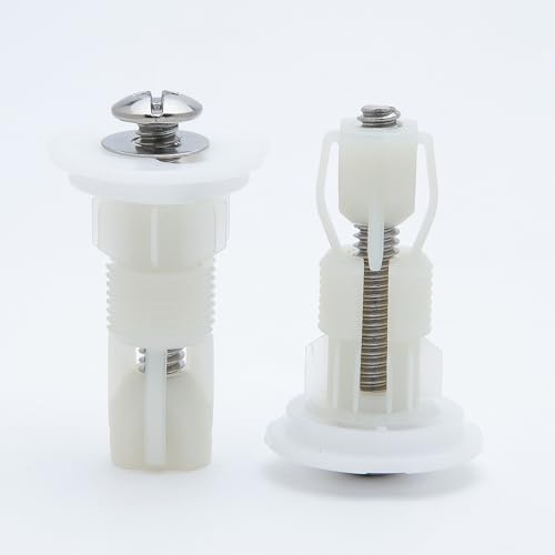 Toilet Seat Hinges Bolt Kit - 4 Pack Easy Install Hardware