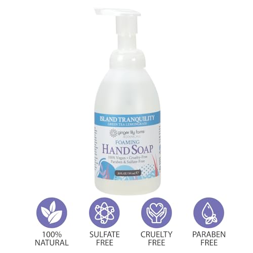 Ginger Lily Farms Foaming Hand Soap 20 oz - Green Tea Lemongrass