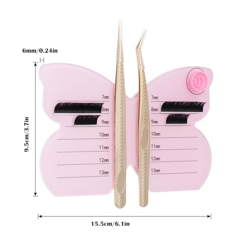 Acrylic Butterfly Lash Extension Tile with Magnetic Points