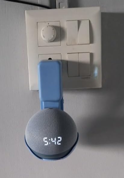 Saifsmart Blue Wall Mount Holder for Echo Dot 4th/5th Gen with Cable Management