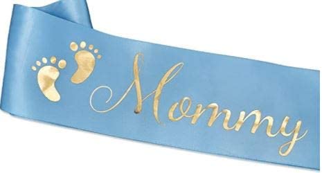 Light Blue Baby Shower Sash & Daddy to Be Badge Kit