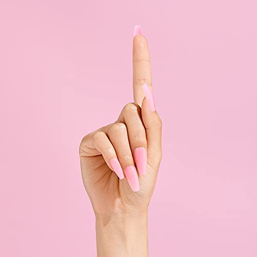 KISS Gold Finger Full Cover Press On Nails Long Length 24 Pcs