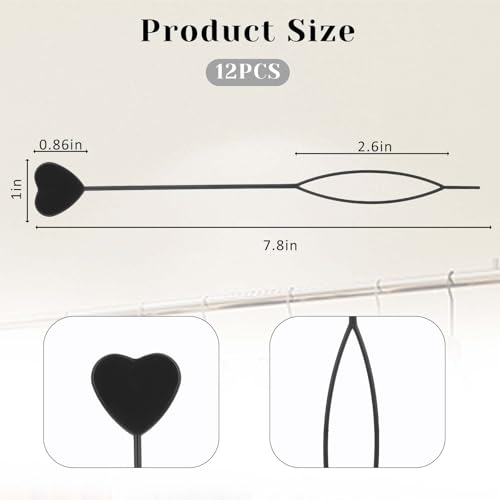 Styquenzer 12PCS Hair Beader Tool for Braids and Ponytails, Black