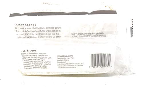 KIND Plant-Based Loofah Sponges - Pack of 2 Bath & Body Exfoliating Tools