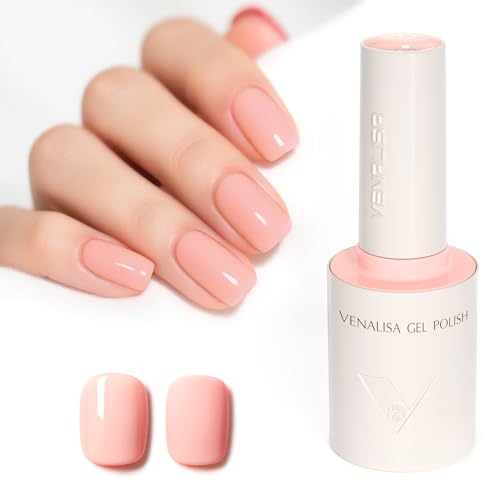 VENALISA Nude Pink Gel Nail Polish 10ml Soak Off UV LED Manicure