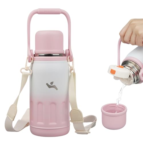 Konokyo 27oz Insulated Water Bottle - Pink Pearl, Leak-Proof