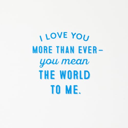 Romantic Anniversary Card - You Mean the World to Me