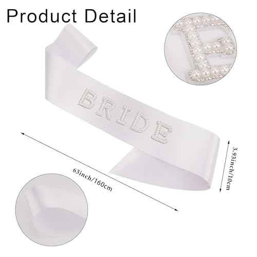 Chanaco Bride to Be Sash and Headband Set Bridal Shower Gifts