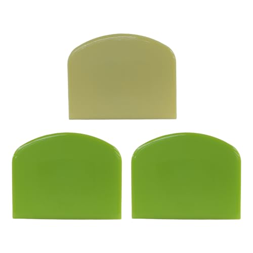 Dough Scraper Set - 3 Pcs Flexible Plastic Kitchen Tools