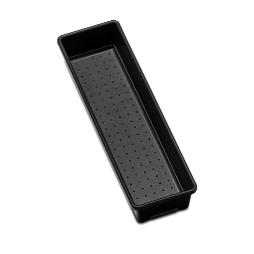 MadeSmart 13 x 4 Inch Long Storage Bin - Carbon, Pack of 1