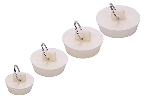 CICITOYWO Drain Stopper Set - 4 Rubber Plugs for Sinks & Bathtubs