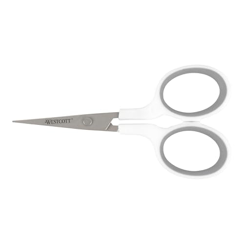 Westcott 4" Titanium-Bonded Embroidery Scissors for Crafting