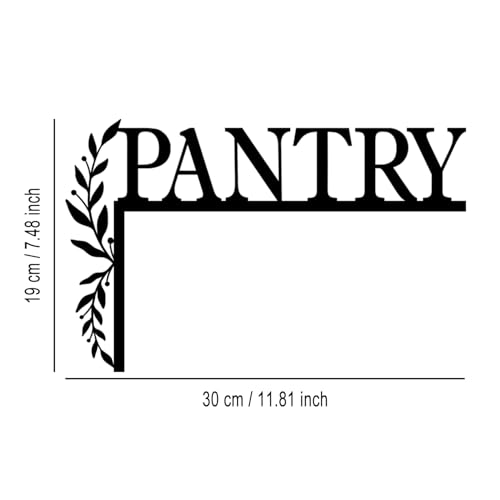 Pantry Flower Metal Door Topper - Black Decorative Door Corner Wall Art