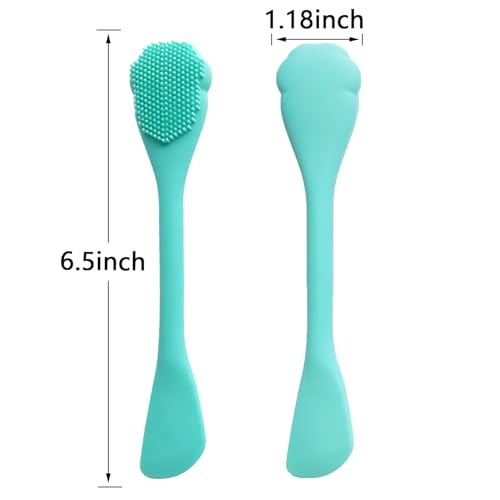 CUVUNUBY 2-in-1 Silicone Face Mask Brush and Facial Cleansing Scrubber