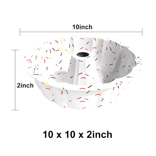 Saphe 10-Inch Silicone Cake Pan - Non-Stick Round Baking Mold