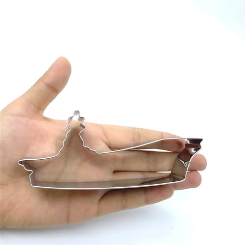 LILIAO Battleship Cookie Cutter - Stainless Steel Carrier Vessel