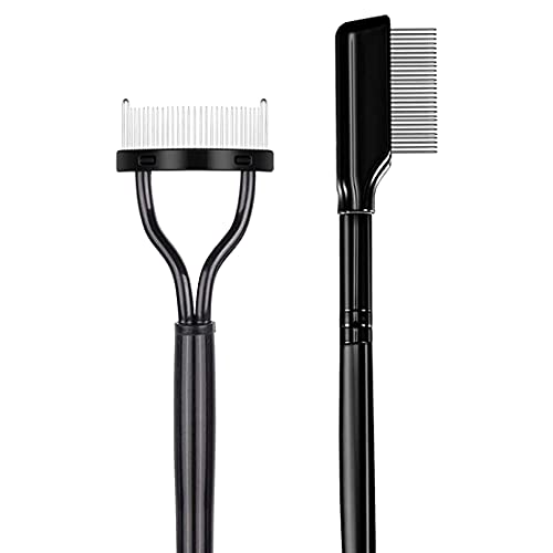 GAOSENLONK 2-Piece Metal Teeth Eyelash Separator and Comb Set