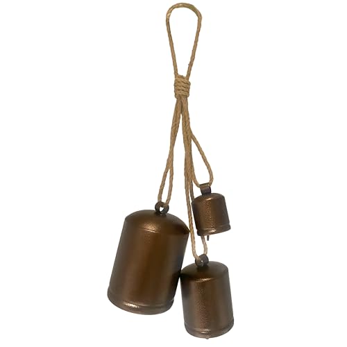 Haute Decor Hanging Jingle Bells Set - Assorted Sizes, Antique Bronze
