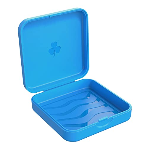 ARGOMAX Slim Aligner Case - Portable Retainer Box with Airflow Slots, Blue