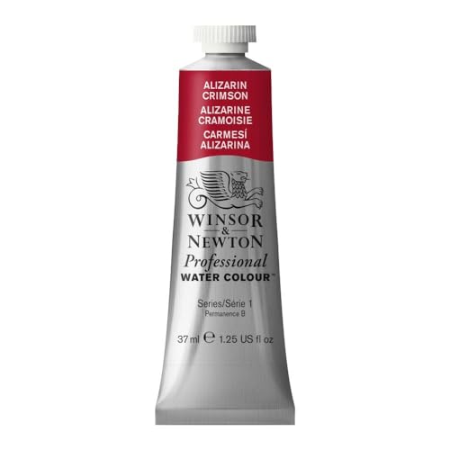 Winsor & Newton Professional Watercolor Paint, Alizarin Crimson, 37ml Tube