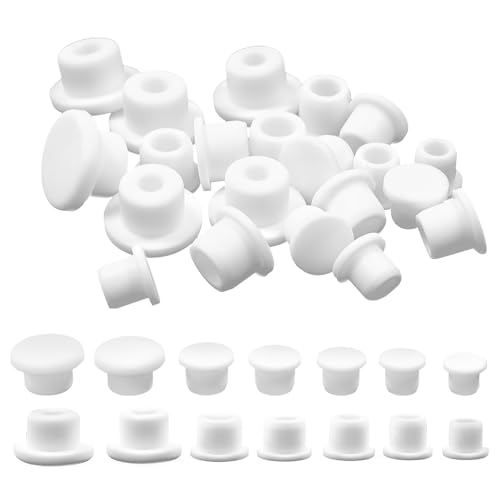 21-Piece Silicone Salt and Pepper Stoppers Set - 7 Sizes