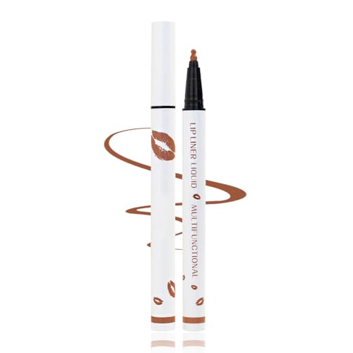 2-in-1 Matte Liquid Lipstick & Lip Liner Pen - Waterproof Longwear Nude