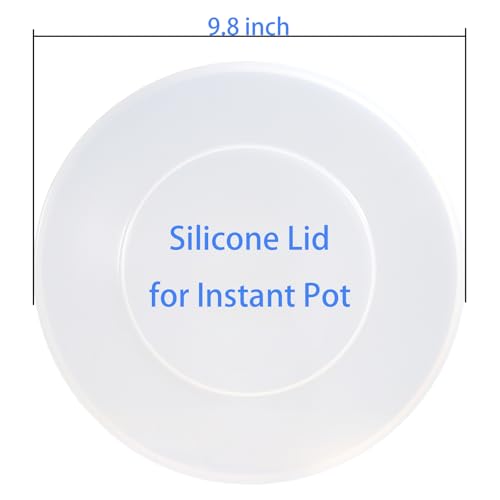 MIRUMIO Silicone Lid for Instant Pot 6QT & 5QT - 9.8 Inch Reusable Food Cover