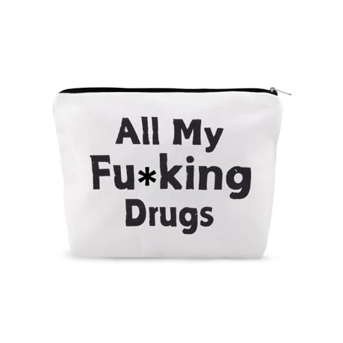 Funny Medicine Storage Bag Waterproof Travel Makeup Pouch for Nurses