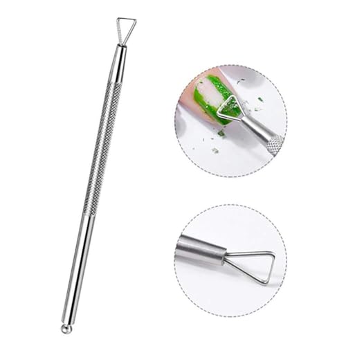 Stainless Steel Cuticle Pusher and Gel Nail Polish Remover Tool 2Pcs