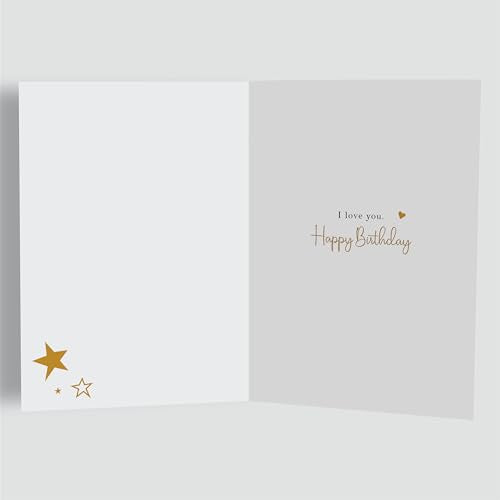 Husband Birthday Card with Heartfelt Verse - Premium A5 Gold Script Design