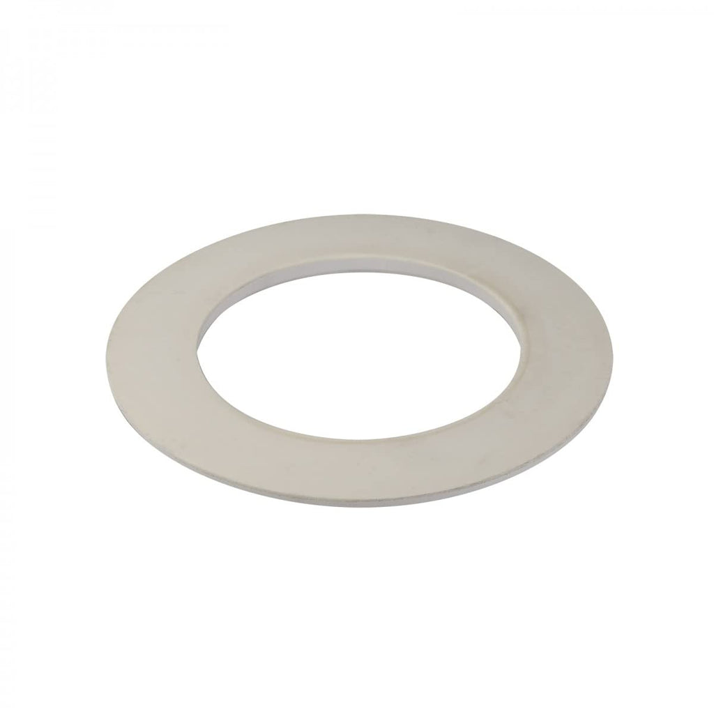 Renovators Supply Manufacturing Recessed Ceiling Fan Spot Lighting Trim White Urethane Decorative Concentric Medallion Foam 6.5" ID x 10.13" OD Water Resistant Lightweight Pack of 3