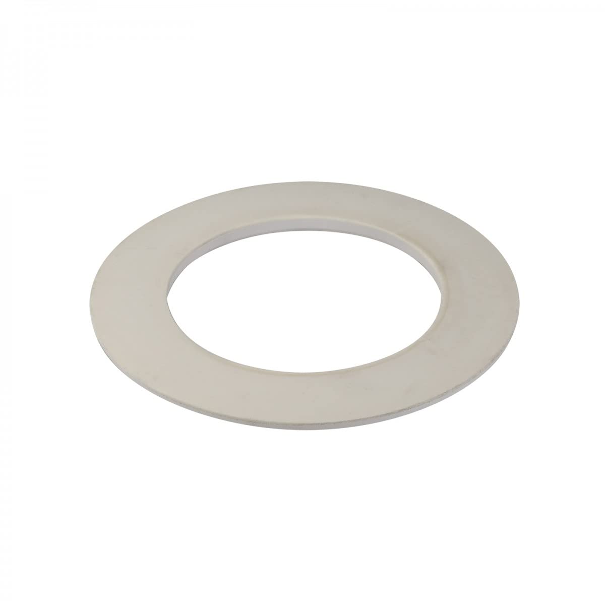 Renovators Supply Manufacturing Recessed Ceiling Fan Spot Lighting Trim White Urethane Decorative Concentric Medallion Foam 6.5" ID x 10.13" OD Water Resistant Lightweight Pack of 3